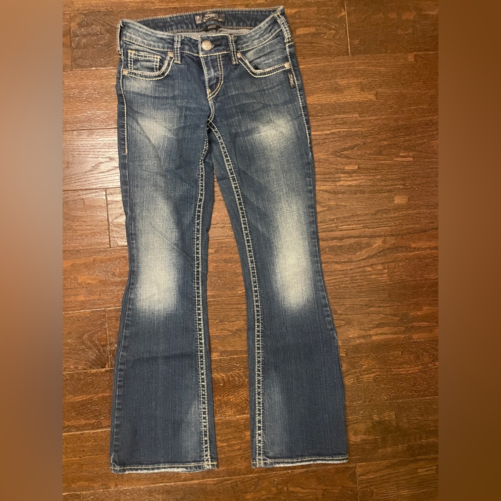 Silver Jean Co Dark Blue Denim jeans Aiko